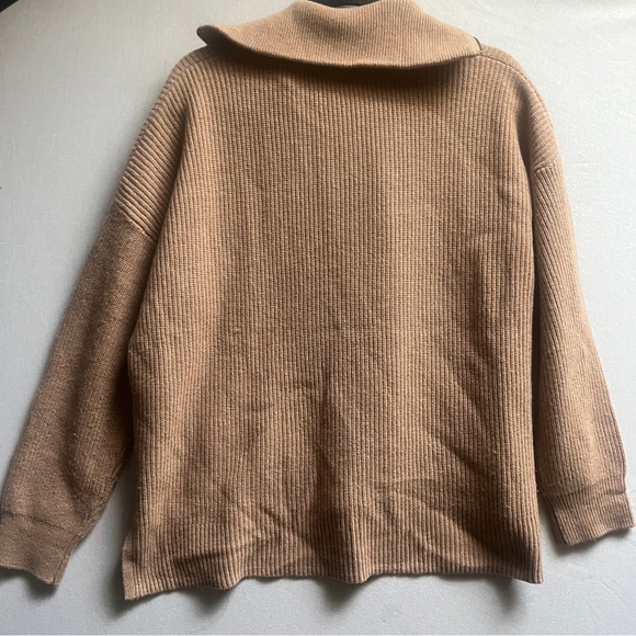 Madewell Glenbrook Half-Zip Merino Wool Pullover Sweater Size L - Picture 3 of 7